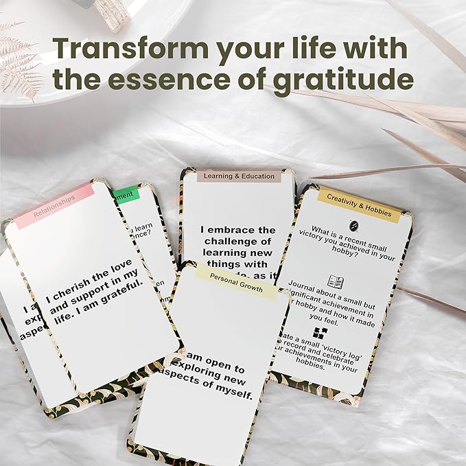 Men & Women Daily Affirmation Cards – Positive Quotes for Mental Health Therapy, Meditation, Self-Care & Stress Relief, Secret Motivational Manifestation Mindfulness Birthday Gifts - 80 Cards Deck
