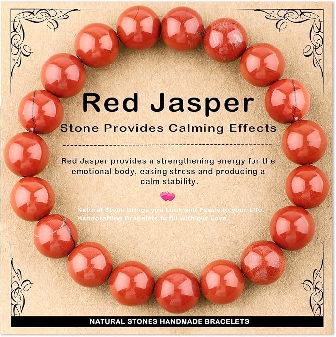 AD Beads 4mm6mm8mm10mm Handmade Bracelet - Natural Gemstone for Peace and Tranquility - Meditation, Yoga, Healing and Energy Gift for Unisex