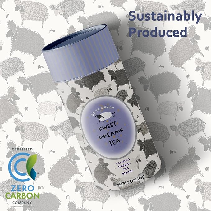 Life Plus Style Gourmet Sweet Dreams Calming Herbal Tea Organic Peppermint Natural Herbal Fennel Tea Caffeine Free Chamomile Tea Hot or Iced Soothing Blend Sleep Relax Supports Wellness 60 Tea Bags