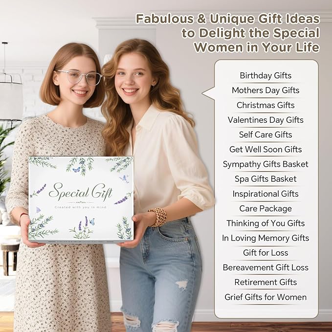 Self Care Gift Basket for Women.Spa Gift Set w Tassel Blanket.Birthday,Get Well Soon,Mother’s Day, Sympathy,Thinking of You Care Package,Relaxation Gifts for Mom,Wife,Grandma,Friend,Her.