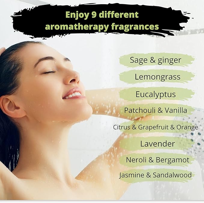 Shower Steamers - Variety Pack of 9 Shower Bombs with Essential Oils (9 Pack Box)