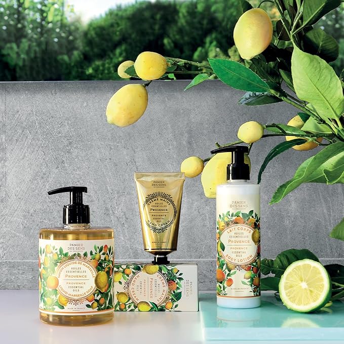 Panier des Sens - Small Hand Cream for Dry Cracked Hands - Provence Mini Hand Lotion for Dry Skin - With Shea Butter and Olive Oil - Hand Care 97% Natural Ingredients - Travel Size 1 floz