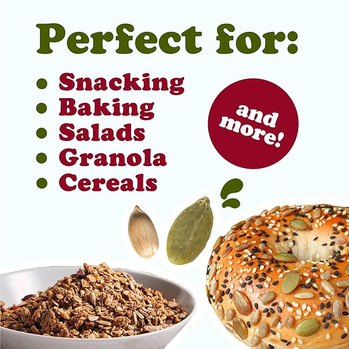 Food to Live Organic Sunflower and Pumpkin Seed Mix, 2 Pounds – Natural Snack, Rich in Protein, Perfect for Snacking, Baking and Salads, Raw, Vegan, Kosher, Bulk