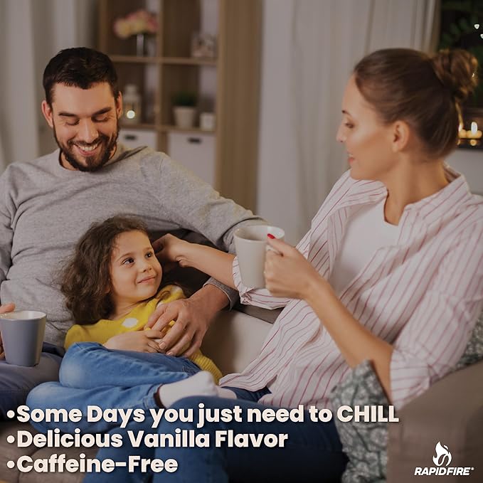 Chill Tea, Soothing Blend, Promotes Relaxation, with Ashwagandha, Chamomile, Turmeric, Stress Relief Tea, Caffeine Free, 14 Tea Bags, 14 Servings