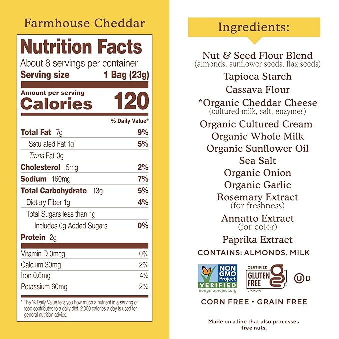 Simple Mills Snack Packs Honey Cinnamon Sweet Thins, Healthy Halloween Snacks for Kids, Individual Packs, Seed & Nut Flour, 8 Ct (Pack of 2)