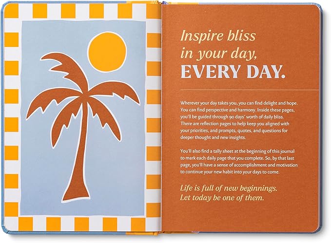 Compendium – Bliss Every Day Guided Journal: A Daily Practice for Harmony and Delight – A 5-Minute a Day Personal Growth Notebook – An Inspiring Daily Journal for Forming New Habits