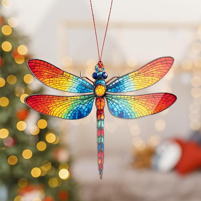 Dagonfly Ornament - Dragon Fly Gift for Women - Dragonfly Gifts - Dragonfly Ornaments - Christmas Ornament 2025 - Christmas Ornaments - White Elephant Gifts - Xmas Tree Hanging