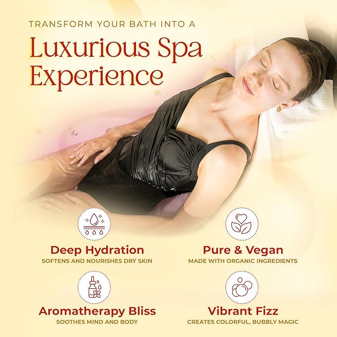 10 XXL Bath Bombs for Women Relaxing - Handmade Kids Bath Bomb Set with Shea, Coco Butter & Essential Oil for Skin Moisturizing - Perfect for Bubble Spa Bath - Gift for Her/Him, Girls, Wife, Mother