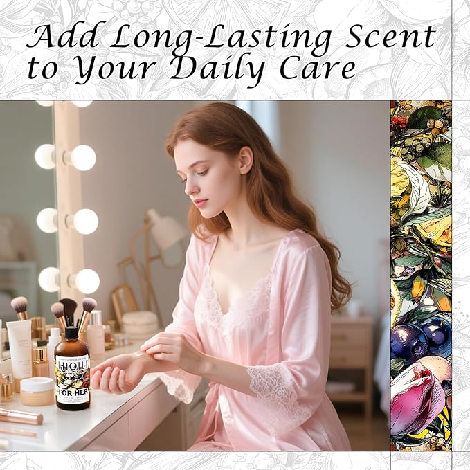 HIQILI for Her Fragrance Oil for Candle Making, Inspired by N.rciso-Rdrgz for-her, Bath Bombs, Soap Making Supplies, Add to Body Lotion, Women Scented Oil - 5.07 Fl Oz