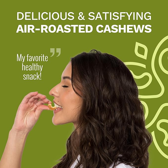 Karma Nuts Olive Oil & Sea Salt Whole Cashews (7 oz, Pack of 1) – Roasted Cashews, Healthy Snacks for Adults - Gluten Free Vegan Snacks, Non GMO - Flavored Nuts, Low Carb Snack