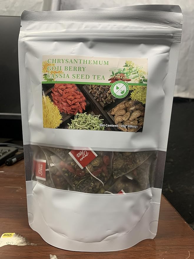 Liver Detox Tealiver, Liver Detox Cleanse Tea,Chrysanthemum Cassia Seed Tea,LiverTea Formula Chrysanthemum,Te De Higado Crisantemo,Te Chino Para Limpiar El HíGado Graso (30PC)