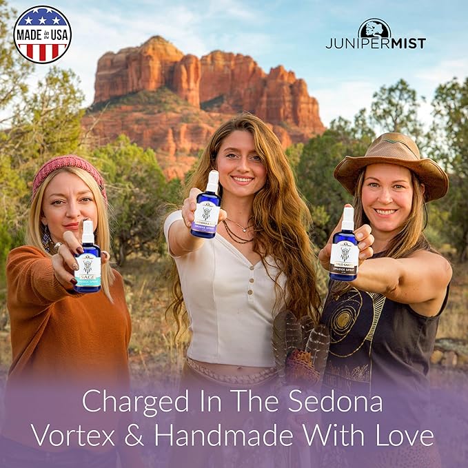 Lavender and Sage Smudge Spray (4oz) Calm & Clear - Smudge Mist for Cleansing Negative Energy – Smokeless Sage Water Spiritual Room Spray – USA Made