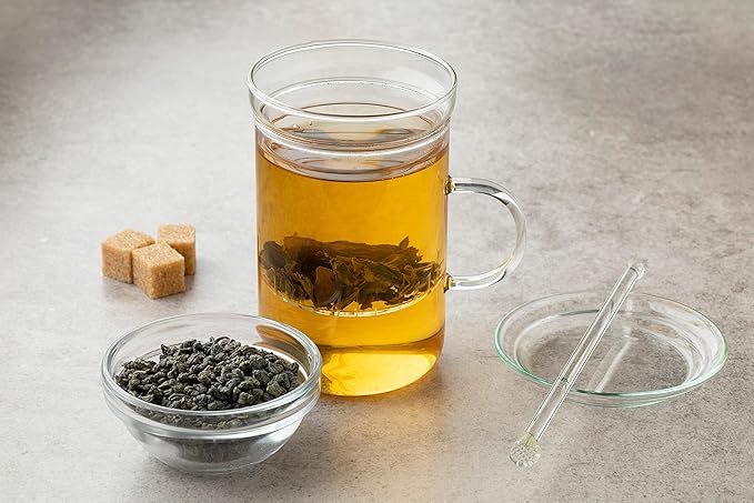 U.S. Wellness Naturals Organic Gunpowder Green Tea | Loose Leaf | Premium Quality | 100% Certified Organic Green Tea |16oz/453g | 200+ Cups