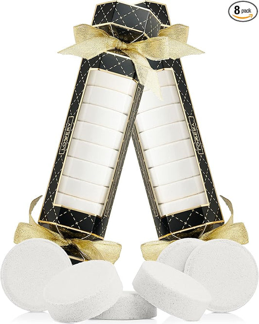 Aromatherapy Shower Steamers, Variety Pack of 8 Shower Bombs, Essential Oils Peppermint, Rosemary Mint, Lavender, White Rose Jasmin Birthday Gift Ideas for Women & Men, Stress Relief Gifts