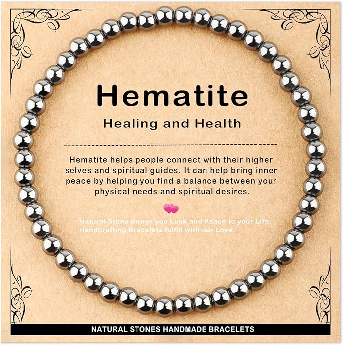 AD Beads 4mm6mm8mm10mm Handmade Bracelet - Natural Gemstone for Peace and Tranquility - Meditation, Yoga, Healing and Energy Gift for Unisex