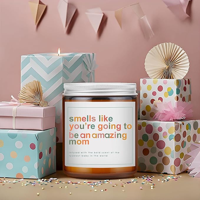 Mothers Day Gifts for Mom,New Mom Gifts,Gift for New Moms,Mothers Gift After Birth-7 OZ Lavender Soy Wax Candle