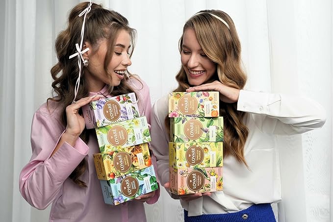 LOVARE Rooibos Honey Tea – Smooth & Naturally Sweet Herbal Blend with Rooibos, Honey & Flowers – Caffeine-Free, 24 Tea Bags (1.8g Each) for Relaxation & Wellness (ROOIBOS HONEY)