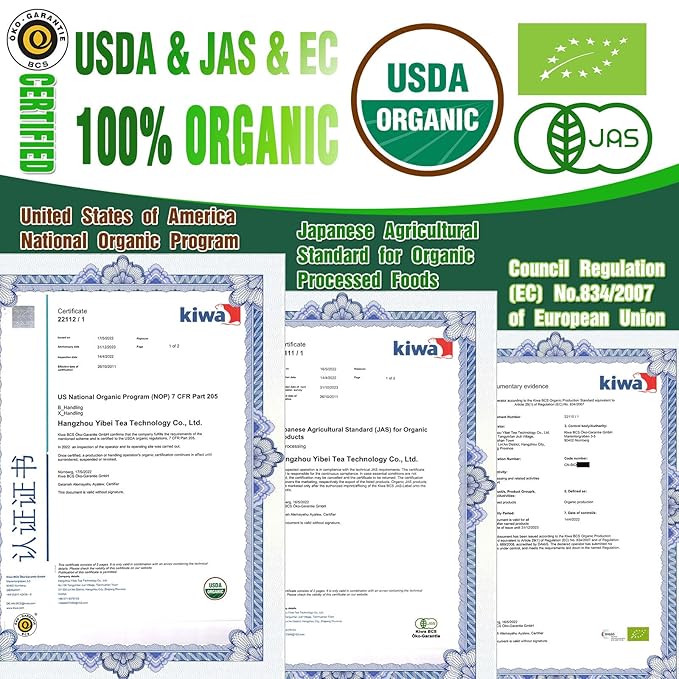 EFOOFAN Matcha Organic Green Tea Powder - Premium Culinary Grade (9OZ) - USDA/JAS/EC Certified Organic - Japanese Tencha Tea Flavor - Te Verde Macha Organico Latte Powder Unsweetened