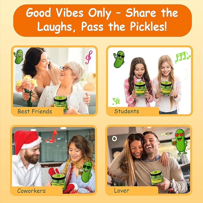 60 Positive Pickle Cards Jar, Affirmation Cards for Women, Teens, Emotional Pickle Gifts, Positive Pickle Jar, Funny Pickle Gifts for Women, Teen Girl Birthday Gifts, Positivity Jars