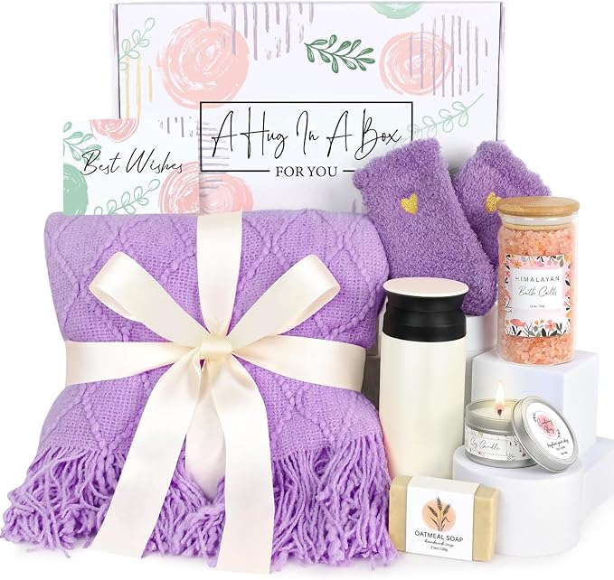 Self Care Gifts for Women, Get Well Gifts for Women, Sympathy Gift Basket, Get Well Soon Care Package, Inspirational Encouragement Gift Baskets, Sending Hug