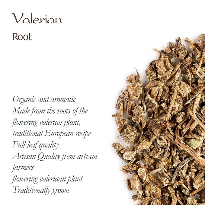 Valerian Root Organic Herbal Tea - Calming And Relaxing - Good Night Rest - Valeriana Officinalis Roots Valerian Sleep Tea Valerian Herbal Tea Valerian Tea Organic Valerian Herb Valerian Tea Root