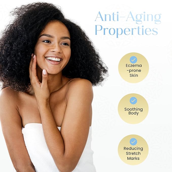 Shea Radiance Nourishing Body Cream with Colloidal Oatmeal | Hydrating Moisturizer for Sensitive Skin | Gentle Hydration with Long Lasting Moisture | Unscented 8 oz