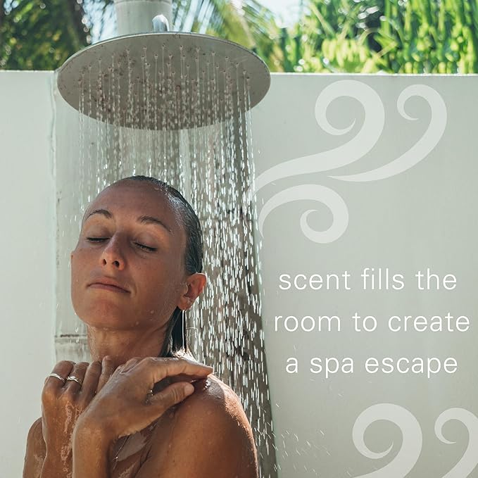 Hallu Mermaid Shower Bomb, Sea Salt Citrus Scent Shower Steamer, 80 g Each, 8 Packs of 2 (16 Total)