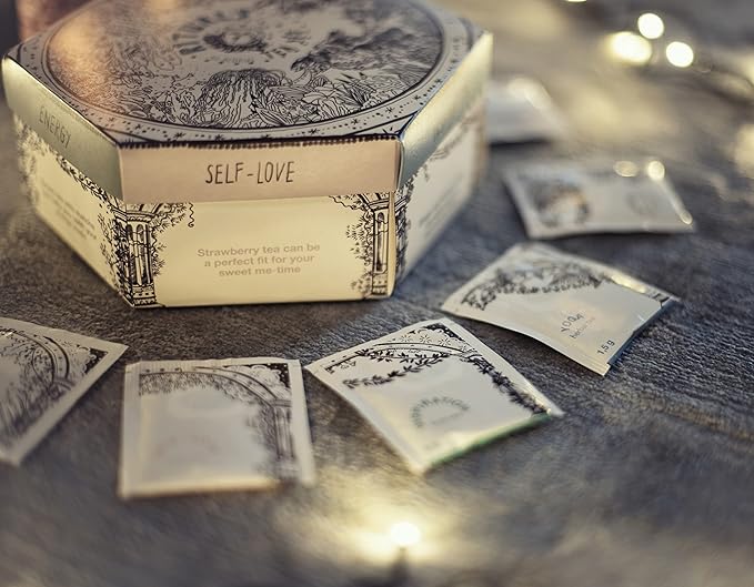 ACORUS Rituals Tea Set - Natural Fruit and Herbal Variety Pack, Tea Gift Set of 6 Different Teas, Sampler of 60 Bags Individually Wrapped