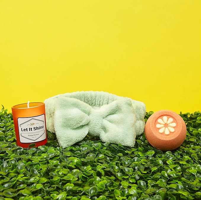 Sunny&Wise Orange Themed Gift Baskets for Women - Designed in USA - Care Package, Self Care Gifts, Get Well Soon, Thinking of You