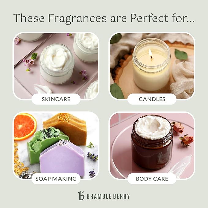 Bramble Berry Oatmeal Milk and Honey Fragrance Oil 2 oz | Warm Sweet Scent for Soap Making, Candle Making, Lotion & Bath Bombs | Skin Safe, Vegan, Paraben & Phthalate Free, DIY Craft Essential