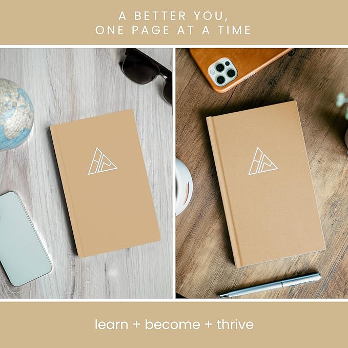 Self-Mastery Journal for Men - Gratitude Journal – 5 Minute Journals - Reflection Manifestation Journal for Mindfulness – Goal/Guided Gratitude Journel for Women & Men (Khaki)