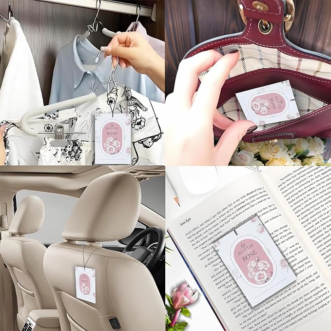 12 Packs Floral Scented Sachets for Drawer and Closet, Long-Lasting Air Freshener Sachets Bags Drawer deodorizers Fresh Scents, Home Fragrance for Lover(Floral 6 Scent)