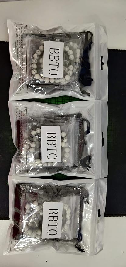 BBTO 4 Pieces Howlite Bracelet Lava Stone Black Matte Agate Essential Oil Diffuser Bracelet Set for Couples Gift