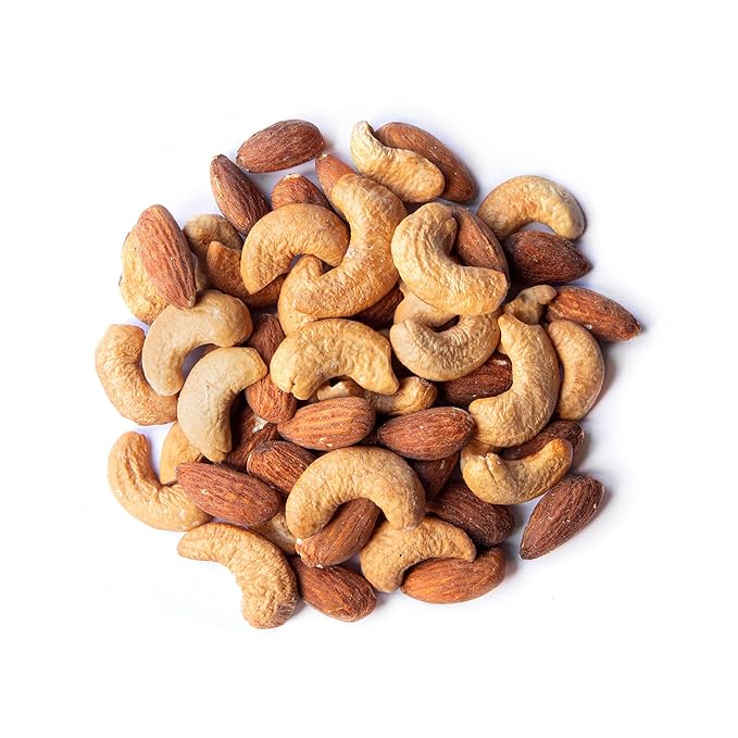 Almonds and Cashews Mix, 16 Pounds – Dry Roasted Nuts with Himalayan Salt, Protein Rich Trail Mix, Healthy Vegan Snack, No Oils and Preservatives, Good Source of Fiber. Bulk
