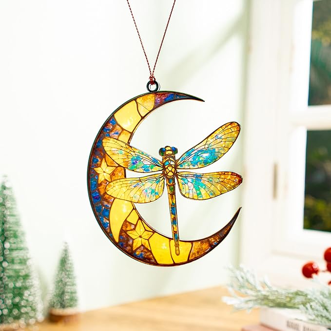 Dagonfly Ornament - Dragon Fly Gift for Women - Dragonfly Gifts - Dragonfly Ornaments - Christmas Ornament 2025 - Christmas Ornaments - White Elephant Gifts - Xmas Tree Hanging