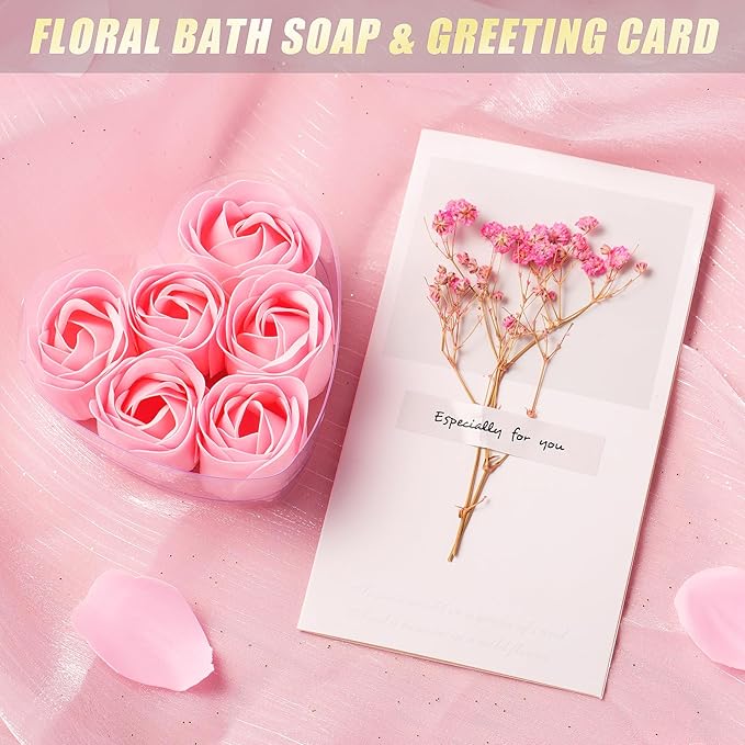 Birthday Gifts for Women - Relaxing Spa Gift Set -Self Care Get Well Soon Gift Baskets - Happy Birthday Gift Set W/Flannel Blanket & 40 OZ Tumbler for Mom Wife Her Best Friend Sister Girlfriend