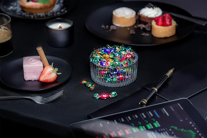 GLITTERATI Fruit & Berry Medley Italian Mini Hard Candies, Individually Wrapped Gourmet Candy, Natural Fruit Flavors, Vegan, Gluten Free, Non-GMO, 28 oz Bag, 800 Ct