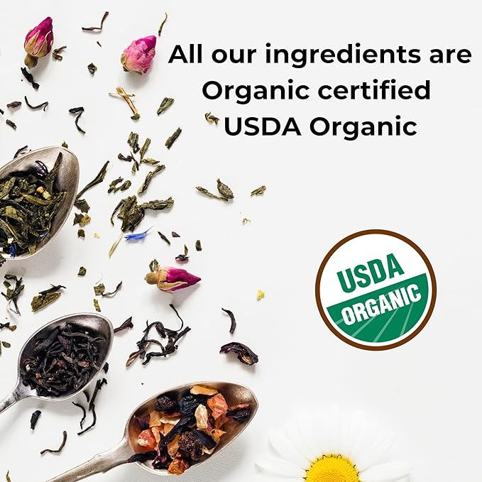 The French Touch Jasmine Green Tea ORGANIC | 2.5g x 30 Pyramid Bags | 100% Certified USDA Organic | Plant based tea bags | Select Premium Tea (Jasmine Green)