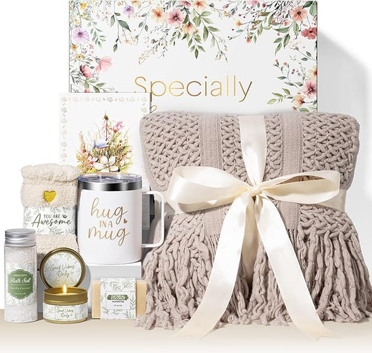 Self Care Gifts for Women Get Well Soon Gifts, Birthday Gifts for Women Care Package, Sympathy Gift Baskets Spa Gifts Set, Thinking of You Inspirational Christmas Gifts for Mom Her Friend Sister Wife