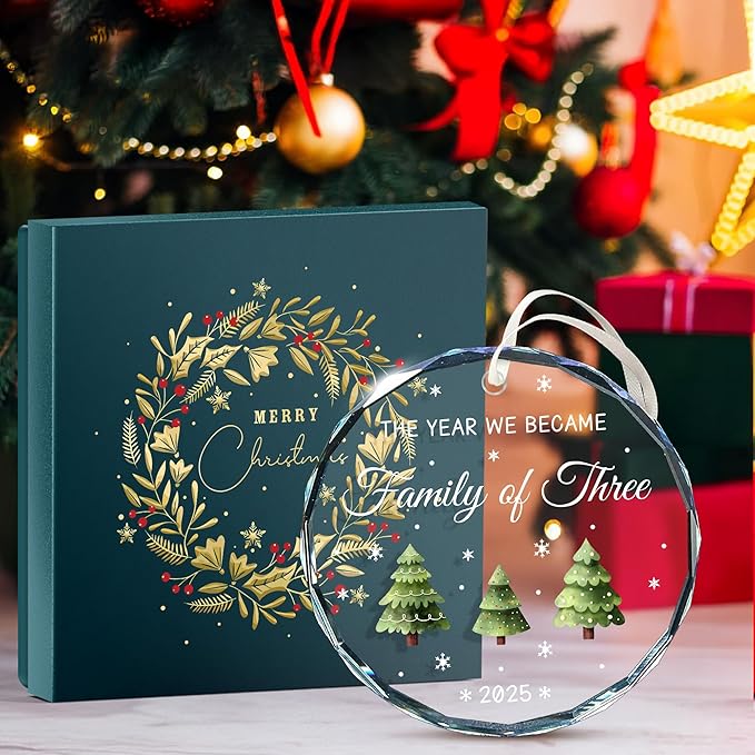 Baby First Christmas Ornament 2025 - Memorable Gift for New Parents, Unique Keepsake for 1st Christmas, Perfect for a Baby Boy or Girl, Ideal Gift for New Mom and Dad