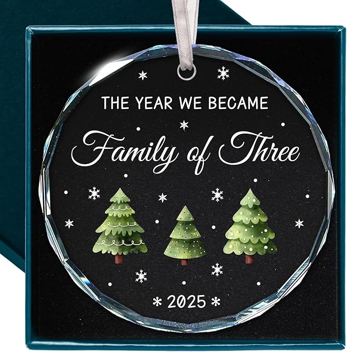 Baby First Christmas Ornament 2025 - Memorable Gift for New Parents, Unique Keepsake for 1st Christmas, Perfect for a Baby Boy or Girl, Ideal Gift for New Mom and Dad