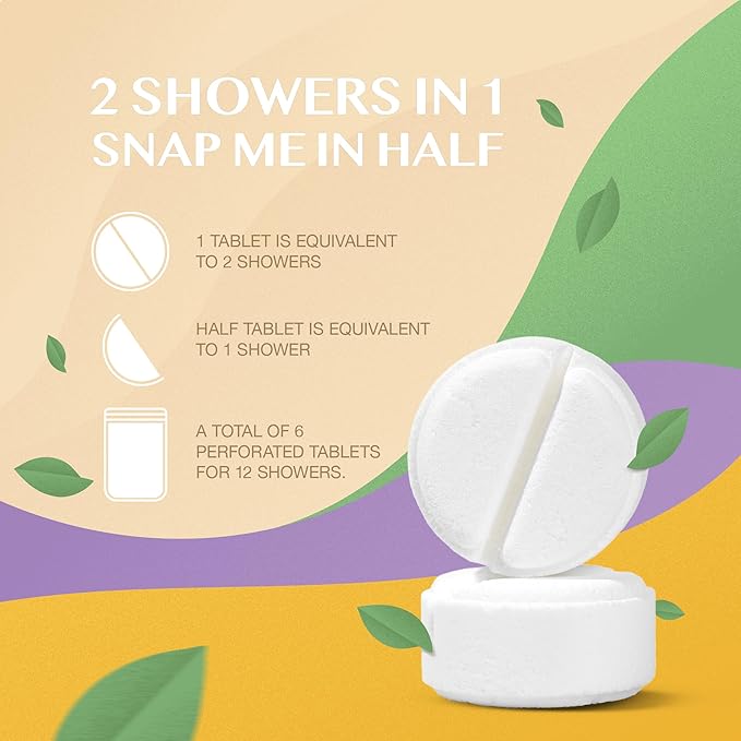 Breathe to Ease Shower Steamers by Terra Essentials – 12 Showers Aromatherapy Tablets with Eucalyptus & Mint, Natural, Made in USA, Stress Relief & Relaxation Gift