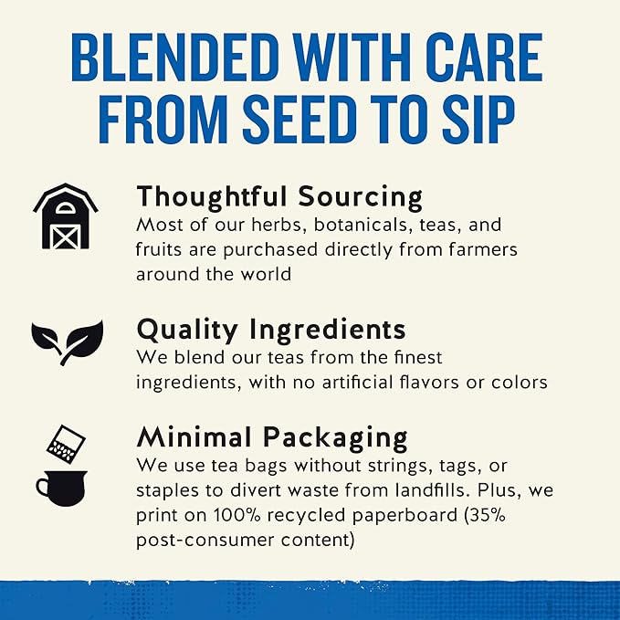 Celestial Seasonings Tension Tamer Herbal Tea, Caffeine Free, 20 Tea Bags Box (Pack of 6)