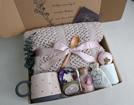 Thinking of You Gift Baskets for Women -Brithday Gift,Best Friend/Sister Gifts,/Self Care Package,After Surgery, Sympathy Gifts, Get Well Soon Gift/Grief/Bereavement/Miscarriage Gifts for Women