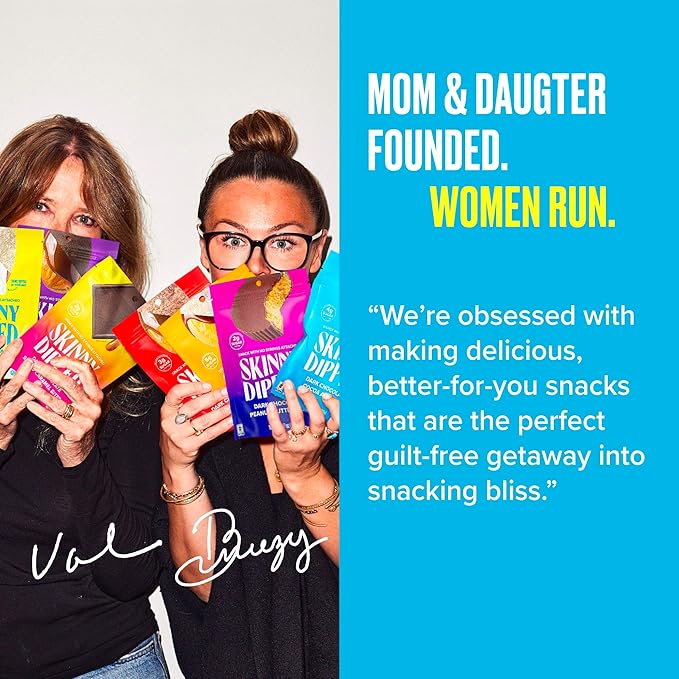 SkinnyDipped Dark Chocolate Coconut Almond Bites, Low Sugar Chocolate Coconut Bar, 3.17oz Resealable Bags, Pack of 4 (24 Bites Total)