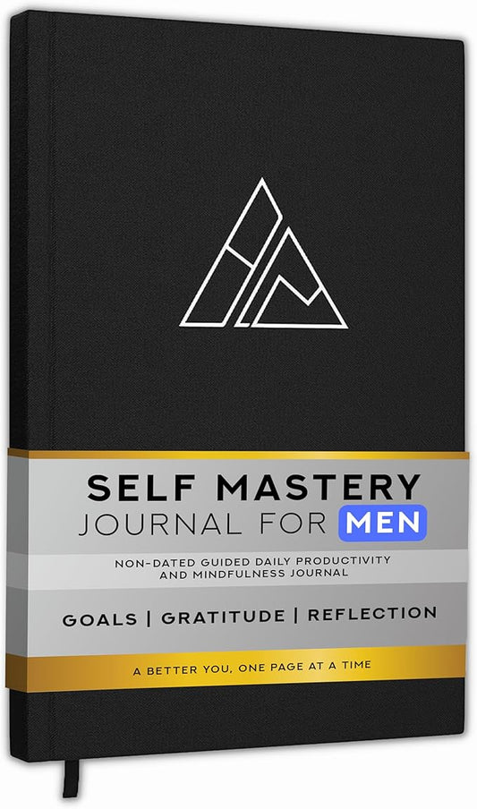 Self-Mastery Journal for Men - Gratitude Journals – 5 Minute Journal - Reflection Manifestation Journals for Mindfulness – Self Care Journal – Goal/Guided Gratitude Journal for Women & Men