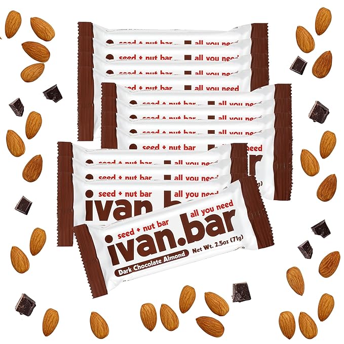 Protein Packed Energy Snack Bar | Provides Healthy Energy | Vegan, All Natural Ingredients | Soy, Dairy & Gluten Free (2.5 Ounce (Pack of 12 Bars), Chocolate)