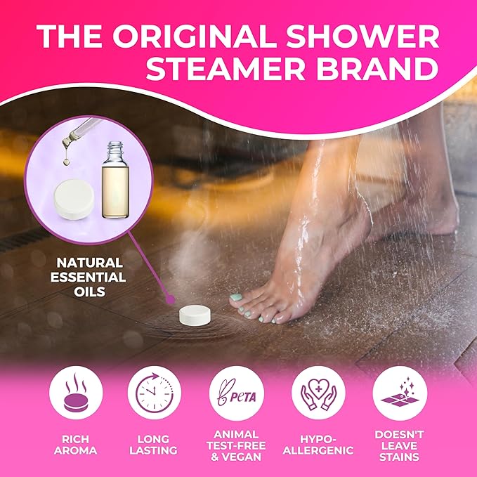 Cleverfy Shower Steamers Aromatherapy – Stocking Stuffers for Women, Teens and Wife – Christmas Gifts for Women and Teen Girls – White Elephant Gifts for Adults – 6 Tablets