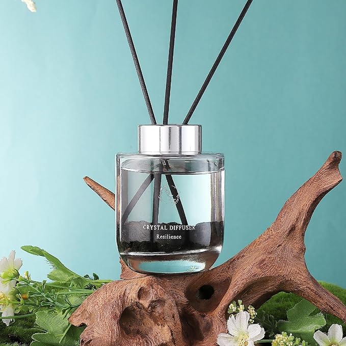 Reed Diffuser Set, Pretty Valley Home Diffuser 100Ml / 3.52 fl OZ Gift Box - Includes Reed Diffuser Sticks, Long Lasting Fragrance Oil and Glass Bottle for Office Living Room Decor (Resilience)
