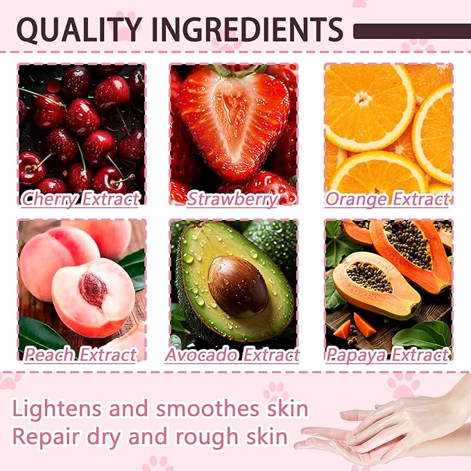 6PCS Hand Masks,Hydrating Hand Masks Moisturizing Gloves Overnight for Dry Cracked Hands,Daily Hand Care Hand Masks Gift Set for Women and Men N